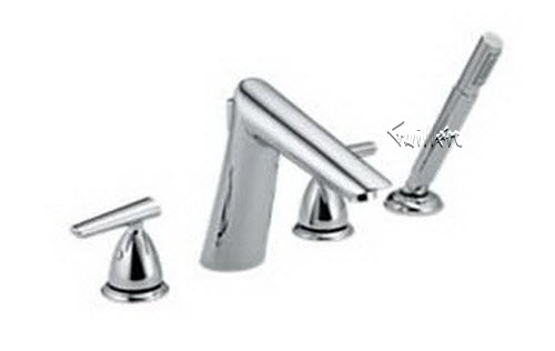 Delta T4782; Two handle lever roman tub with handshower trim; technical part breakdown manuals specifications catalog