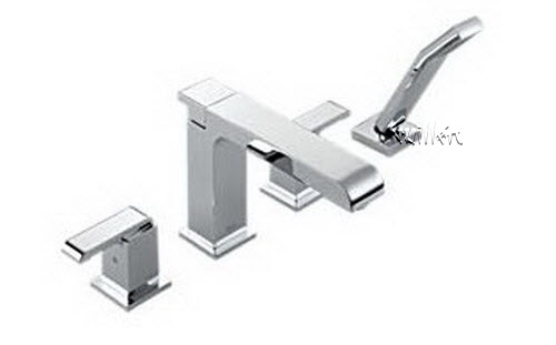Delta T4786; Two handle lever roman tub with handshower trim; technical part breakdown manuals specifications catalog