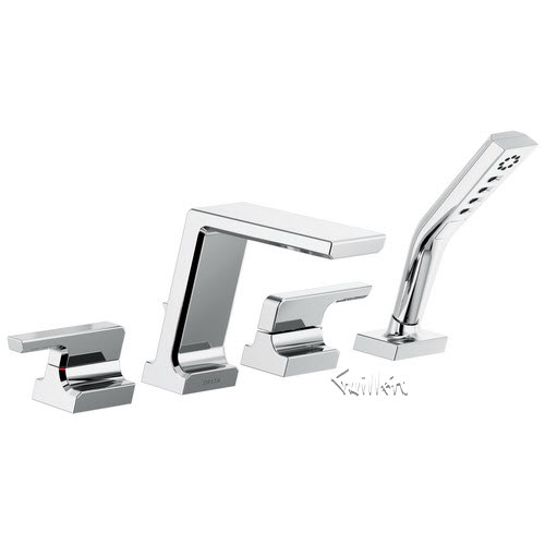 Delta T4799; Pivotal; Roman Tub with Hand Shower Trim technical part breakdown manuals specifications catalog