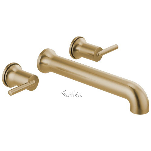 Delta T5759-CZWL; Trinsic; wall mounted tub filler; in Champagne Bronze