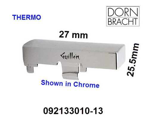 Dornbracht 092133010-13;;__ Thermostat stop button 27 x 25,5 mm; in black; Discontinued Product - Dornbracht  90213301000-13