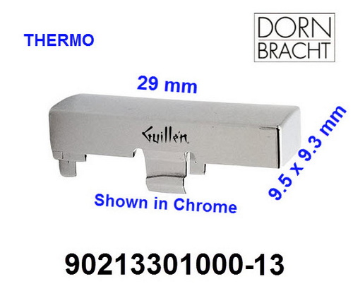 Dornbracht 90213301000-13;;__ Thermostat stop button 29 x 9,5 x 9,3 mm; in black; Replaces 092133010-13; 90213301000-19; 90213301000-00