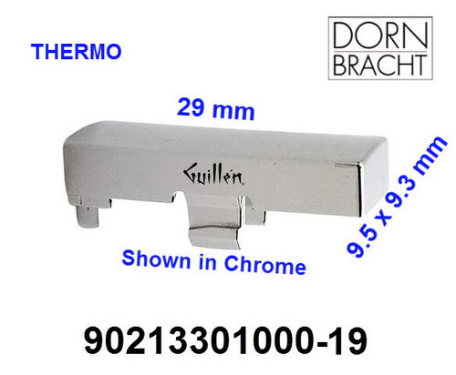 Dornbracht 90213301000-19;;__ Thermostat stop button 29 x 9,5 x 9,3 mm; in Dark Chrome