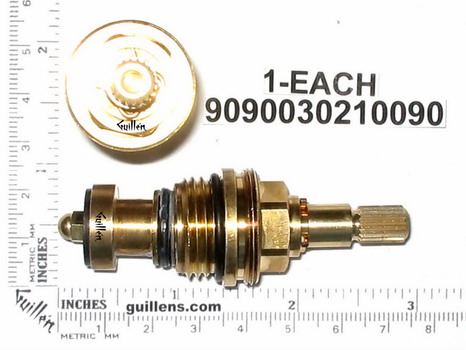 Dornbracht 9090030210090; ; __ UNK 20pt; 1/2in; Hot cwc; Piston stem cartridge or compression head part; in Unfinish