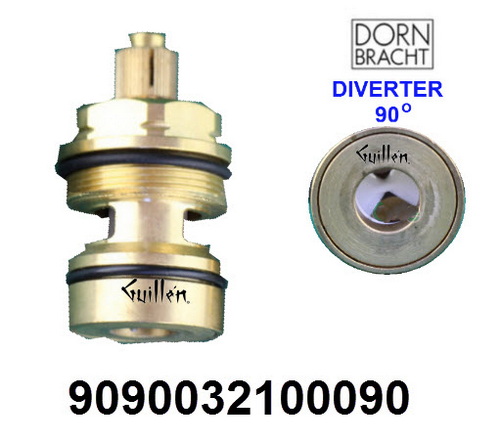 Dornbracht 9090032100090;;__ UNK UNK; Diverter cartridge Temperature control unit Lifetime Mix 90 Extended; in Unfinish