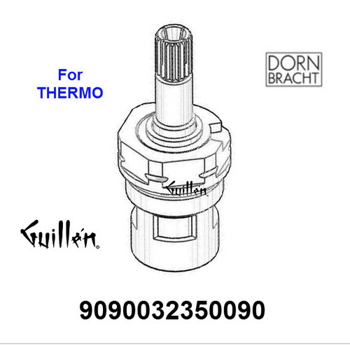 Dornbracht 9090032350090;;__ UNK UNK; Cartridge For thermostat Surface-mounted; in Unfinish