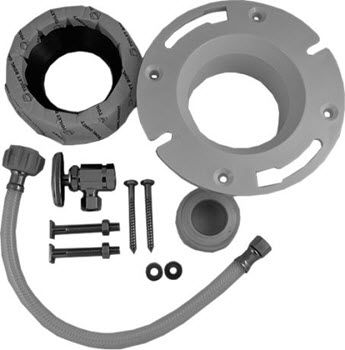 Duravit 0014170000; ; Mounting set for 1pc / 2pc toilets 1 / 2"connection US-version; in Unfinish; ;