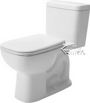 Duravit 0117010062; D-Code; Two-Piece , siphon jet, elongated, HET / GB; in White; ;