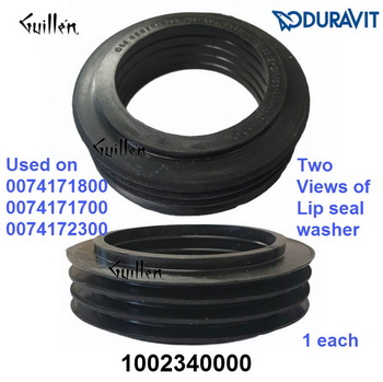 Duravit 1002340000; ; Lip-seal for plastic tank washer; in Unfinish