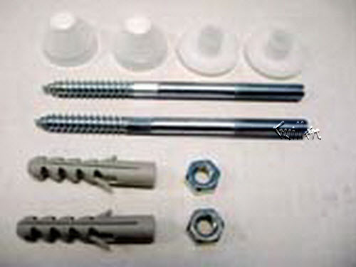 Duravit 0065000000; ; Fixings for wall-mounted toilet and bidet caps ; in White; ;