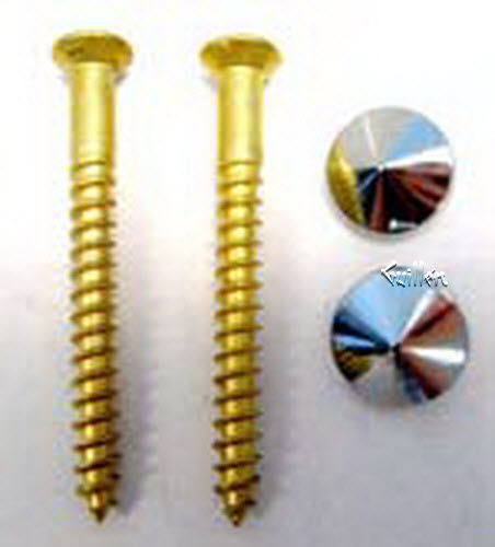 Duravit 0067001000; ; Fixings for siphon cover caps ; in Chrome; ;
