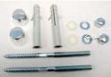 Duravit 0067131000; ; Fixing set for urinal M8 / 110 with caps ; in Chrome; ;
