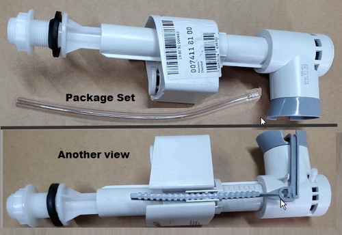 Duravit 0074118100; Medici; fill valve f.bottom supply Typ 343 15/16" plastic thread; in Unfinish; ; | Replaces 0074116700 |