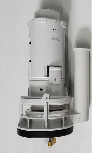Duravit 0074138700; ; flush valve for one piece toilet one piece 1.28 gpf pc HET single flush; in Unfinish; Replaces 00741375000