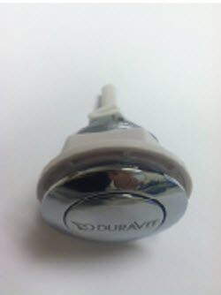 Duravit 0075661000; Darling; push button one piece HET 1.28 gpf single flush; in Chrome; ;