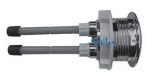 Duravit 0075771000; ; Flush Button; in Chrome; ;
