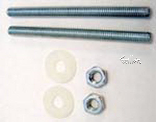 Duravit 1002070000; ; Hardware set for washbowls two pieces; in Unfinish; ;