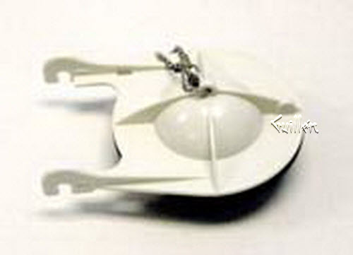 Duravit 1002350000; Caro, D-code, Duraplus, Happy D, Metro, Starck 2, Starck 3; Flapper 3" plastic one piece / two piece 1.6 gpf / 1.28 gpf single Flush; in Unfinish; ;