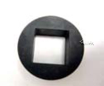 Duravit 1002510000; Metro, Starck 2, Tribeca; Conversion gasket side push button to trip lever one piece / two piece 1.6 gpf single flush; in Unfinish; ;