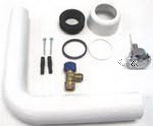 Duravit 0074173200; Starck X; L-Pipe kit 210009 two piece 1.6 gpf / 1.28 gpf dual Flush; in Unfinish