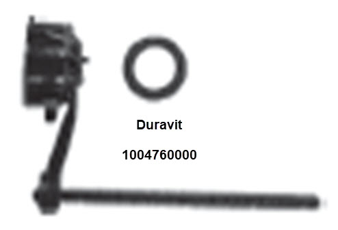 Duravit 1004760000; Starck 3; Fill valve membrane two piece HET high efficiency toilet two piece 1.28 gpf single Flush; in Unfinish; ;