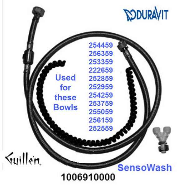 Duravit 1006910000; SensoWash; Water supply connection kit; in Unfinish; for DuraSystem