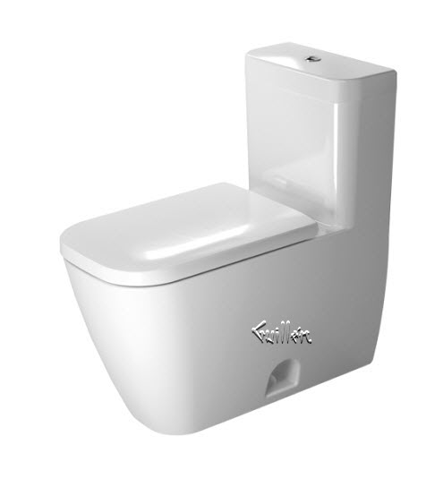 Duravit 212101 & 212151; Happy D.2; 1.6 / 0.8 gpf 1 piece toilet dual flush toilet technical parts breakdown manuals specifications catalog; in Unfinish
