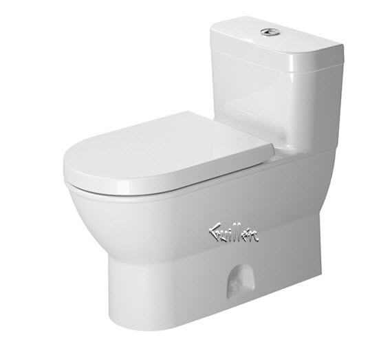Duravit 2123010005; Darling New; One piece toilet, Darling New, with Single Flush piston valve, ready for SensoWash; in White; ;
