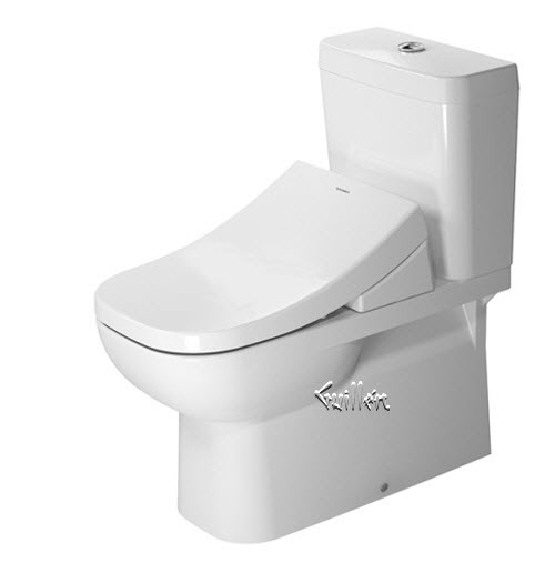 Duravit 21420900002 & 0927100004; D-Code; toilet 1.6 / 0.8 gpf dual flush 2 piece toilet parts technical parts breakdown manuals specifications catalog; in Unfinish