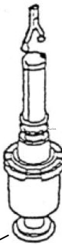 Duravit 240114001; ; Flush valve; in Unfinish