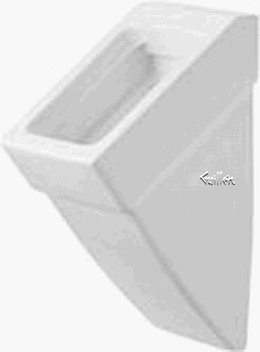 Duravit 280032; ; vero urinal without cover requires in-wall urinal carrier technical parts breakdown manuals specifications catalog