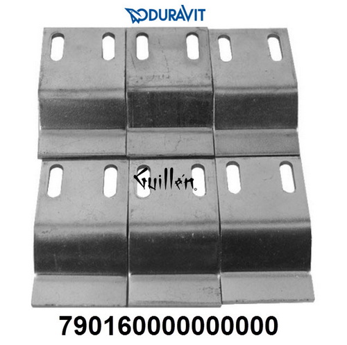 Duravit 790160000000000; Architec Tub; Flange clips for tub; in Unfinish; ;