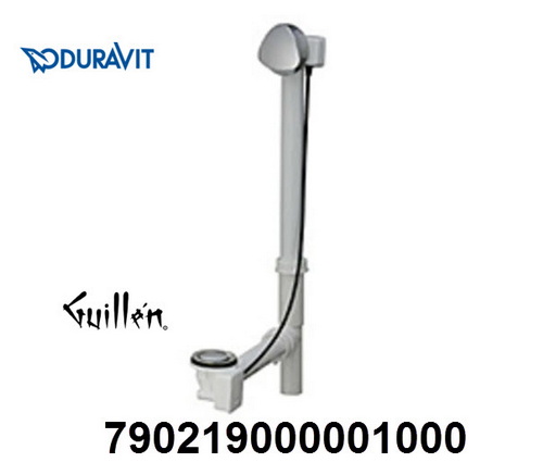 Duravit 790219000001000; ; Cable-driven waste and overflow for central outlet trim US-Vers.; in Chrome; ;