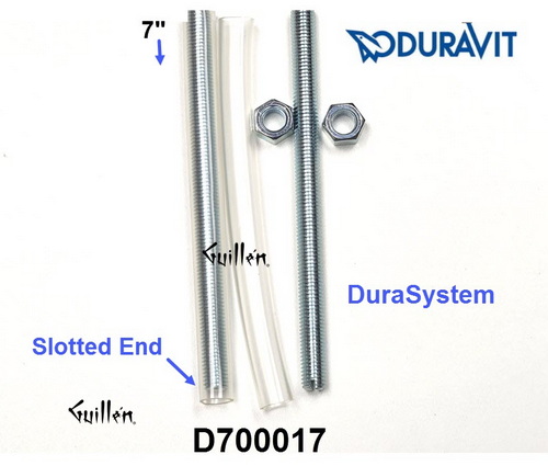 Duravit D700017; DuraSystem; Mounting kit bolts for toilet in-wall tank and carrier; in Unfinish