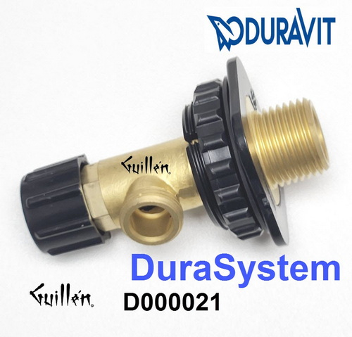 Duravit D700021; DuraSystem; Angle valve for toilet in-wall tank and carrier; in Unfinish