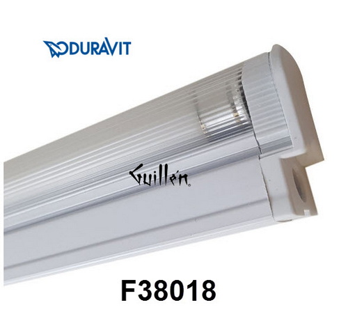 Duravit F38018; Ketho, Puravida; ballast with bulb 23 1 / 8" 14 W T4 mirror wall lighting; in Unfinish; ;