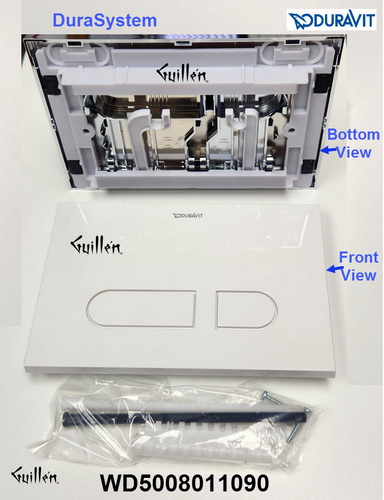 Duravit WD5008011090; DuraSystem; A1 actuator plate flush button; in White
