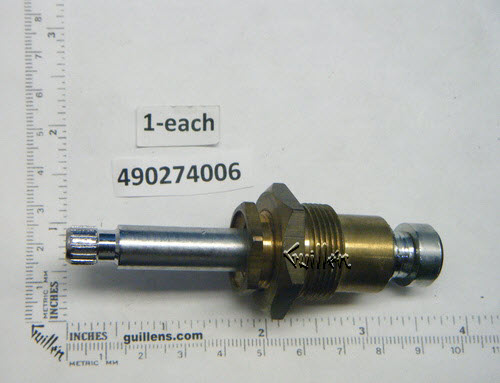 Eljer 490274006;;__ 3-9/16in 16pt; Cold ccwc; Piston stem cartridge; in Chrome