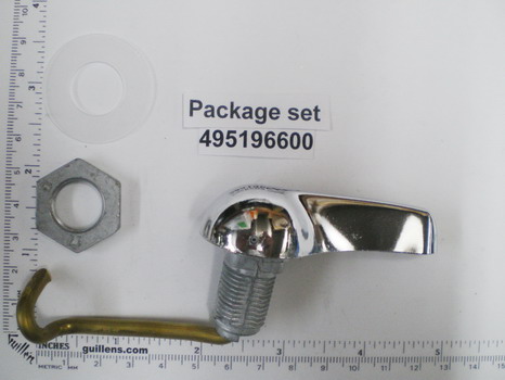 Eljer 495196600; ; flush trip lever eljer rh right hand flushmate; in Chrome   495-1966-00