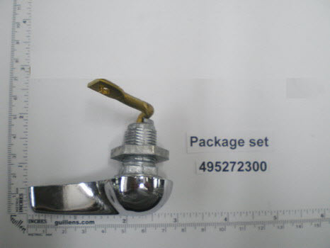 Eljer 495272300; ; flush lever handle RH right hand two piece toilet pressure assist sloan flushmate without rod; in Chrome