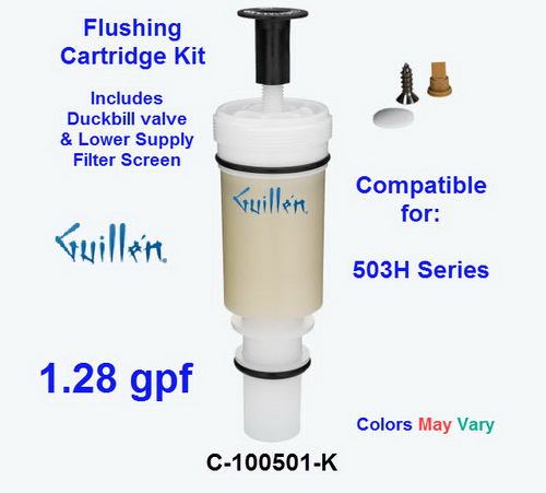 Flushmate C-100501-K;; flushing Cartridge for 1.28 gpf includes duckbill and screen; in Unfinish