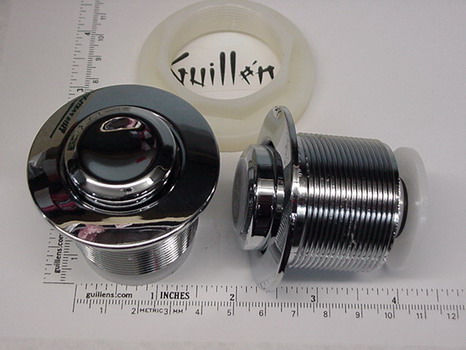 Flushmate DP510999-1 CHR Push button assembly - concave; Discontinued Product - Use Flushmate DP400999-1