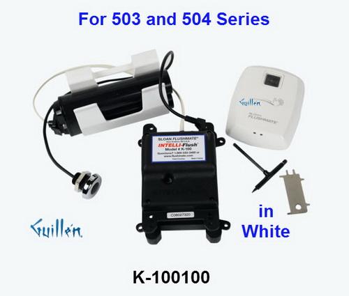 Flushmate K-100100;; Intelli-Flush Automatic Flushing System on wall surface mount sensor; in White; Discontinued Product - Use K-200100