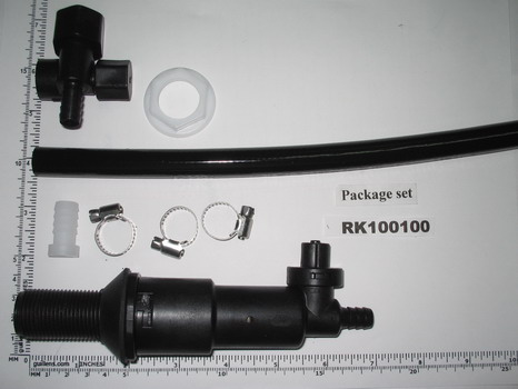 Flushmate RK100100; ; Retrofit Uppe and lower supply kit all series except 503 and 504; in Black; Discontinued Product