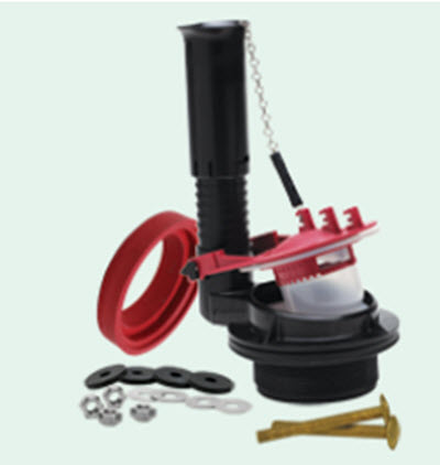 Fluidmaster 540AKRP5; ; complete 3" toilet tank flush valve & flapper repair kit; in Unfinish   B351238; 351238; 540AKR5