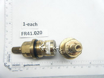 Franke 41.020; ; 1/4 Turn Cold Ceramic Cartridge 20pt broach for FF-500; in Unfinish   #674; 41.02; FR41.020