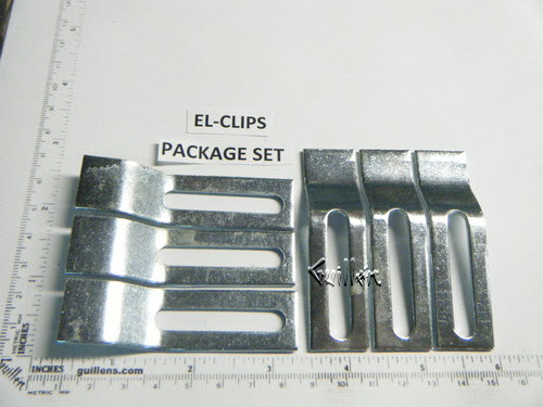 Franke EL-CLIPS; ; clip fixing bracket - 6 pc bag; in Unfinish