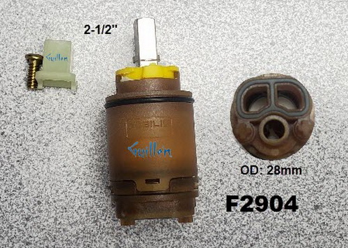 Franke F2904; ; __ 2-1/2in SQ; single lever cartridge; in Unfinish