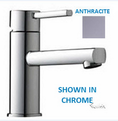 Franke FB-553; FB-500 Series; Single Handle Top Lever Low Style Bath Faucet; in Anthracite Tone