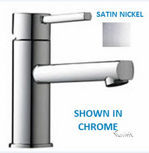 Franke FB-580; FB-500 Series; Single Handle Top Lever Low Style Bath Faucet; in Satin Nickel; Discontinued Product